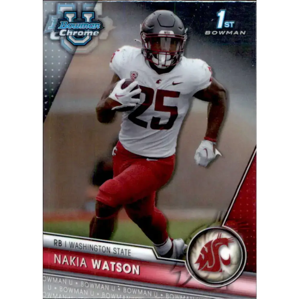 2023 Bowman University Chrome #140 Nakia Watson NM-MT Washington State Cougars Football Card - Football Card Single