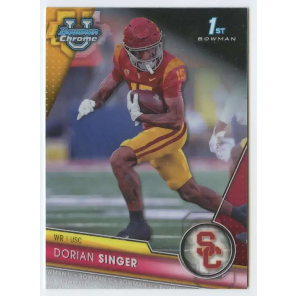 2023 Bowman University Chrome #146 Dorian Singer NM-MT USC Trojans Football Card - Football Card Single