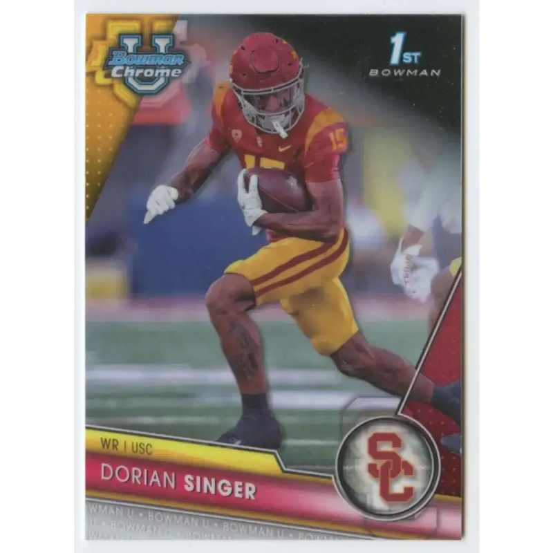2023 Bowman University Chrome #146 Dorian Singer NM-MT USC Trojans Football Card - Football Card Single