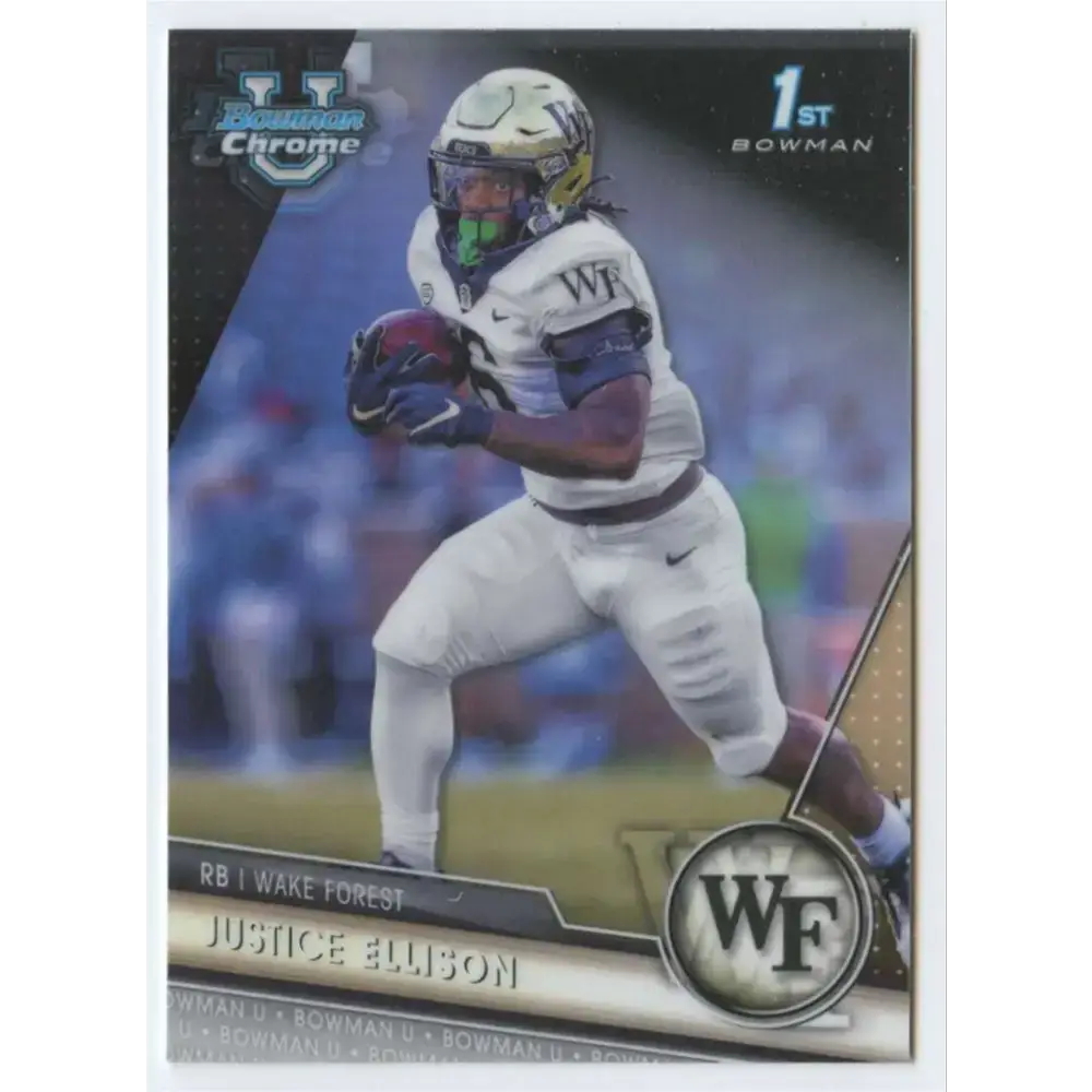 2023 Bowman University Chrome #147 Justice Ellison NM-MT Wake Forest Demon Deacons Football Card - Football Card Single