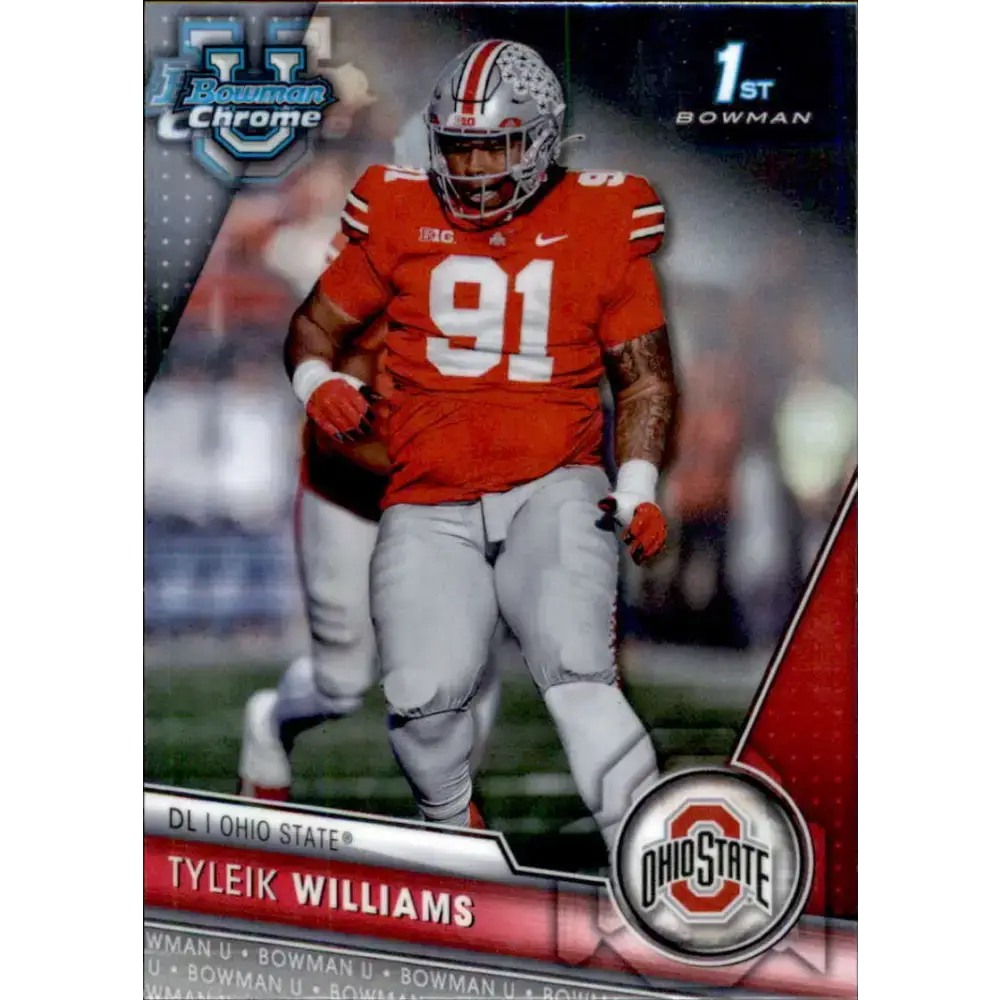 2023 Bowman University Chrome #149 Tyleik Williams NM-MT Ohio State Buckeyes Football Card - Football Card Single