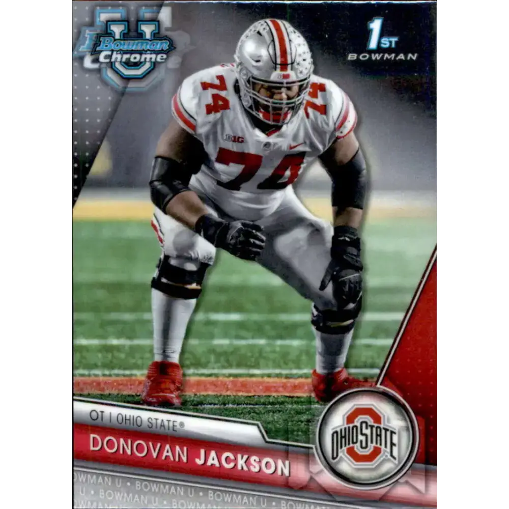 2023 Bowman University Chrome #152 Donovan Jackson NM-MT Ohio State Buckeyes Football Card - Football Card Single