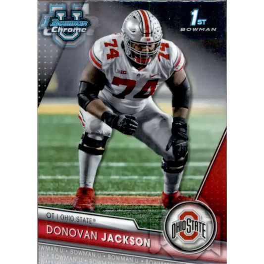 2023 Bowman University Chrome #152 Donovan Jackson NM-MT Ohio State Buckeyes Football Card - Football Card Single