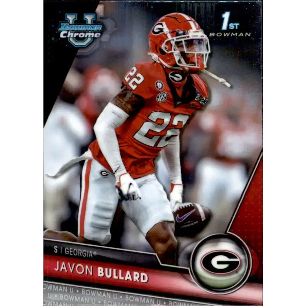 2023 Bowman University Chrome #154 Javon Bullard NM-MT Georgia Bulldogs Football Card - Football Card Single