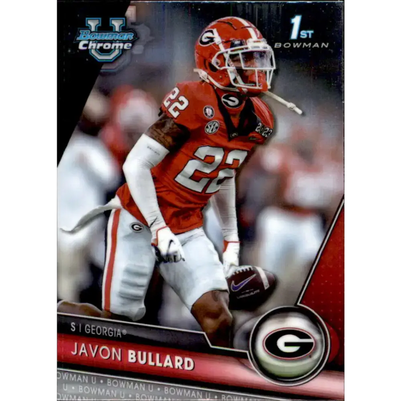 2023 Bowman University Chrome #154 Javon Bullard NM-MT Georgia Bulldogs Football Card - Football Card Single