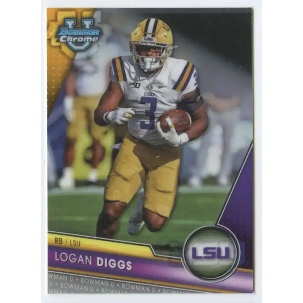 2023 Bowman University Chrome #161 Logan Diggs NM-MT LSU Tigers Football Card - Football Card Single