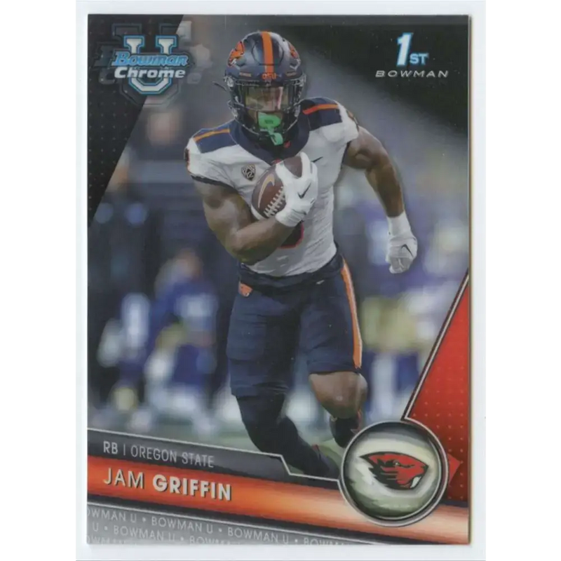2023 Bowman University Chrome #172 Jam Griffin NM-MT Oregon State Beavers Football Card - Football Card Single