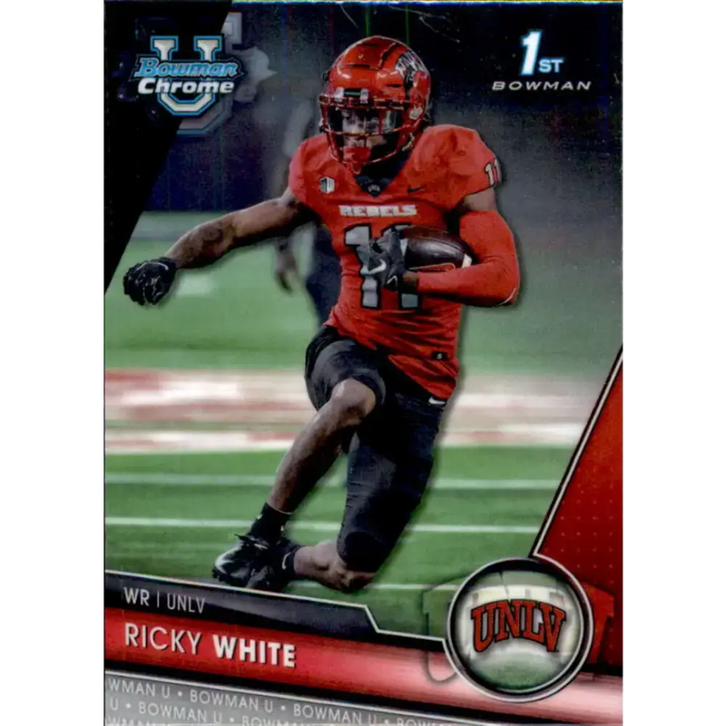 2023 Bowman University Chrome #188 Ricky White NM-MT UNLV Rebels Football Card - Football Card Single