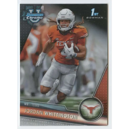 2023 Bowman University Chrome #192 Jordan Whittington NM-MT Texas Longhorns Football Card - Football Card Single