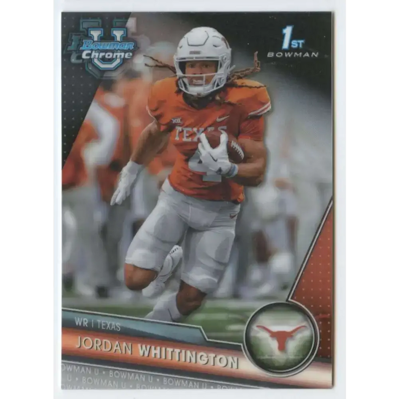 2023 Bowman University Chrome #192 Jordan Whittington NM-MT Texas Longhorns Football Card - Football Card Single