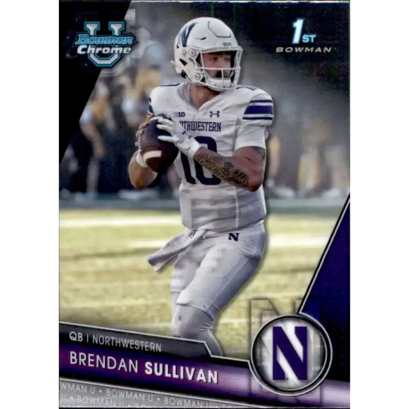 2023 Bowman University Chrome #197 Brendan Sullivan NM-MT Northwestern Wildcats Football Card - Football Card Single