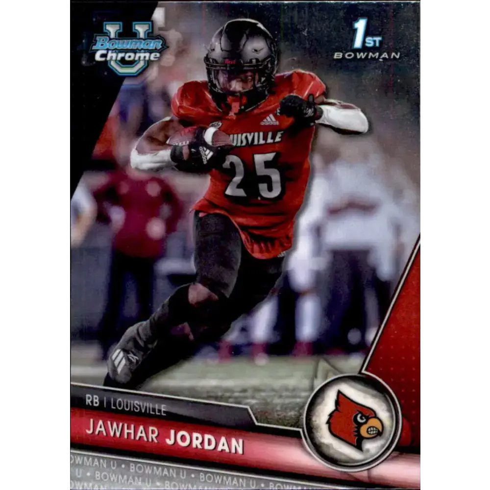 2023 Bowman University Chrome #48 Jawhar Jordan NM-MT Louisville Cardinals Football Card - Football Card Single