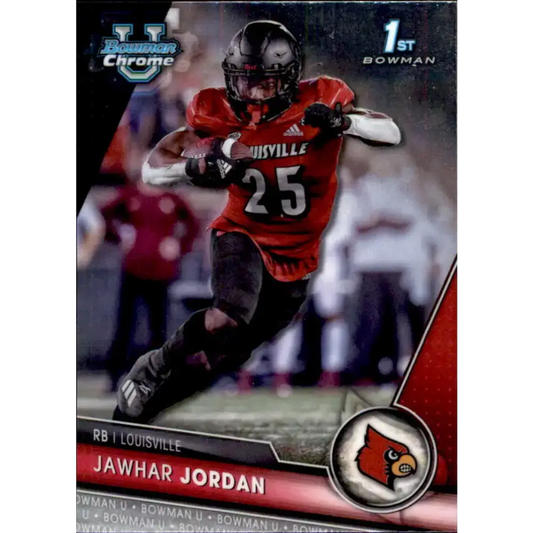 2023 Bowman University Chrome #48 Jawhar Jordan NM-MT Louisville Cardinals Football Card - Football Card Single