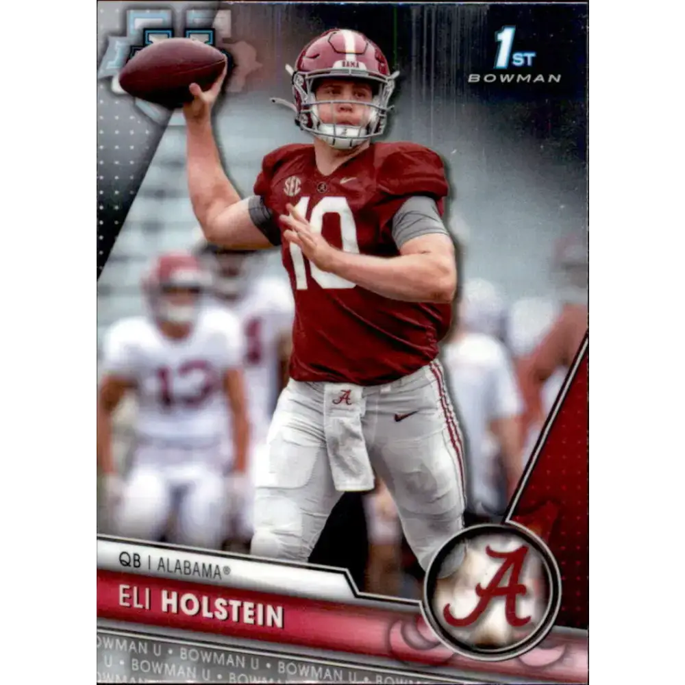 2023 Bowman University Chrome #63 Eli Holstein NM-MT Alabama Crimson Tide Football Card - Football Card Single