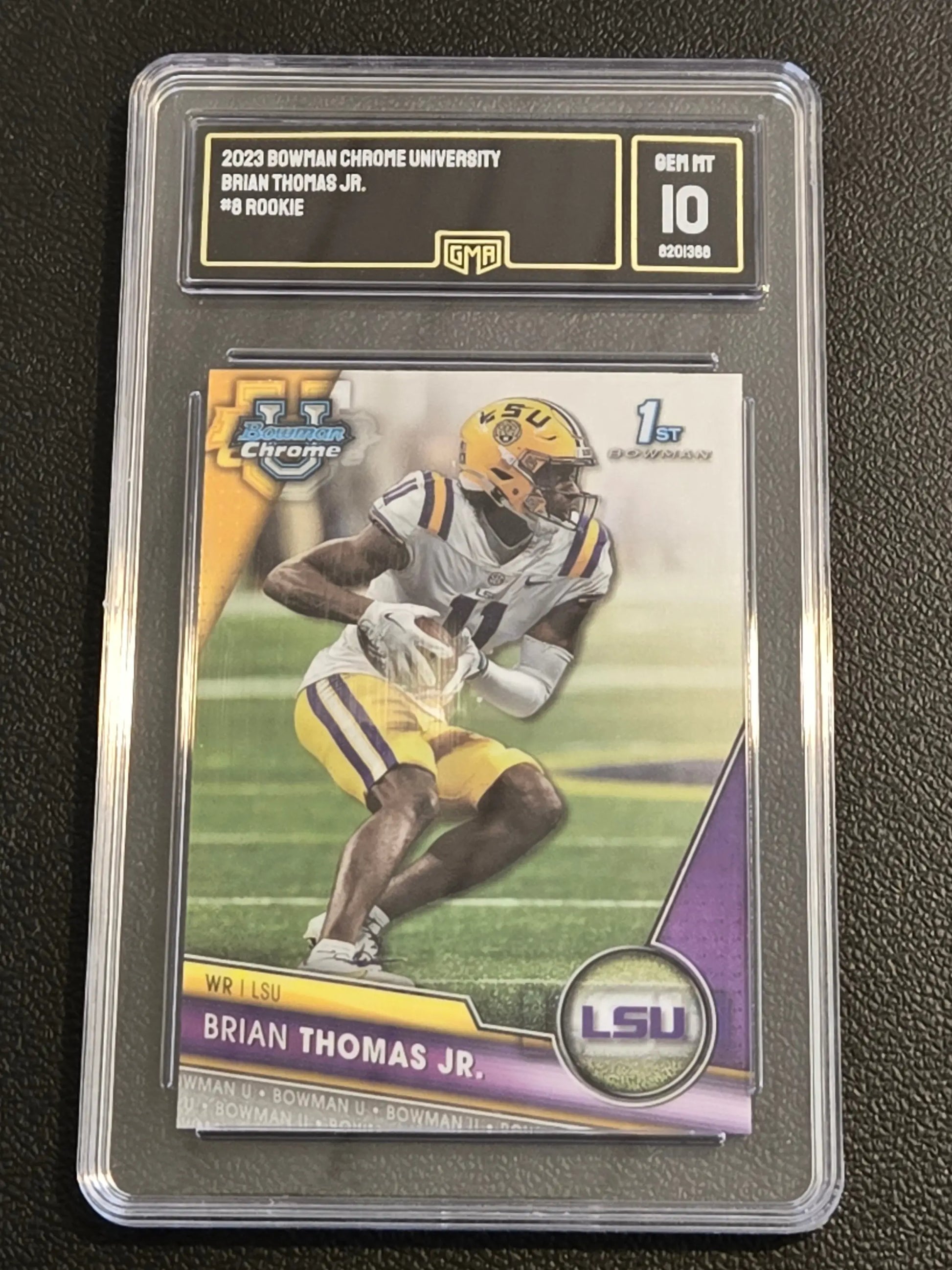 2023 Bowman University Chrome #8 Brian Thomas Jr. GMA 10 - Baseball Card Single
