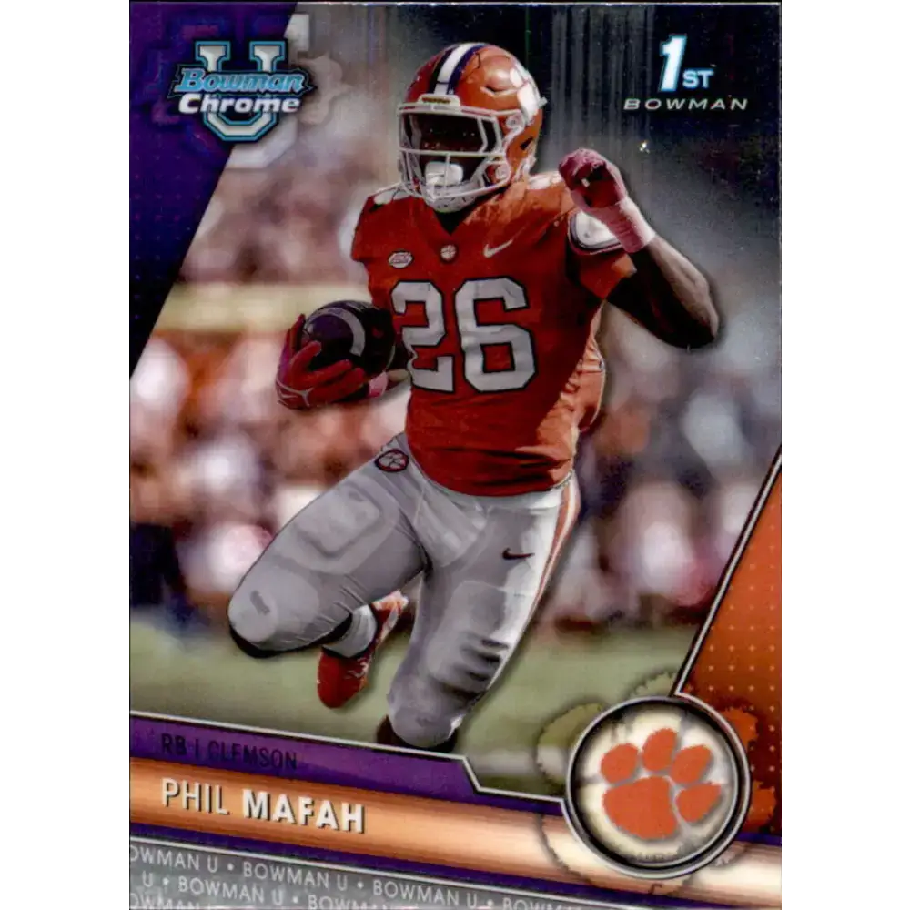 2023 Bowman University Chrome #81 Phil Mafah NM-MT Clemson Tigers Football Card - Football Card Single
