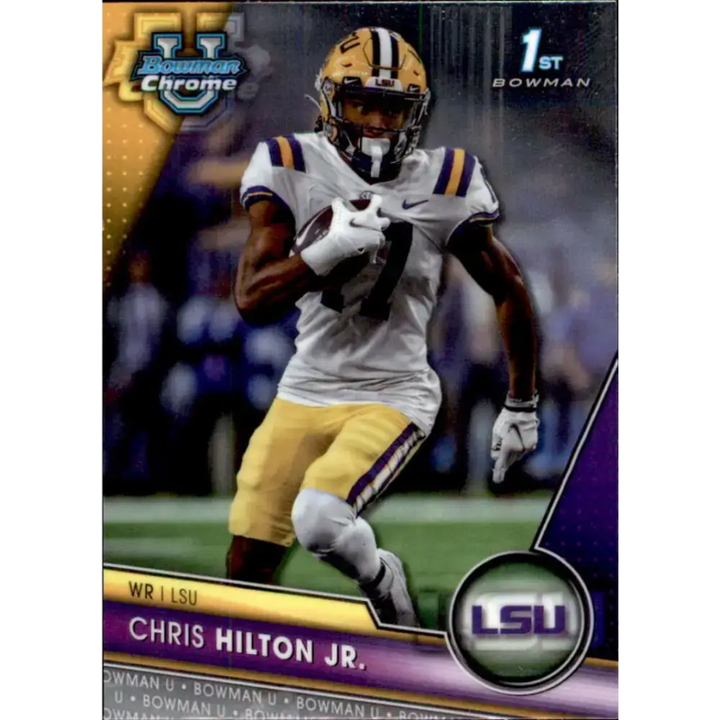 2023 Bowman University Chrome #95 Chris Hilton Jr. NM-MT LSU Tigers Football Card - Football Card Single