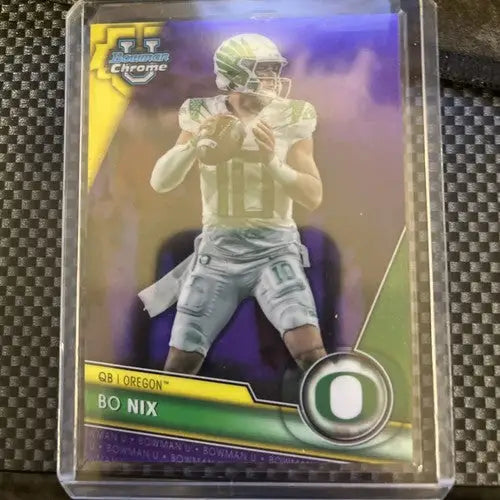 2023 Bowman University Chrome - Purple Refractor #159 Bo Nix /399 (RC) - Football Card Single