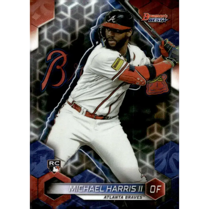 2023 Bowman’s Best #27 Michael Harris II NM-MT RC Rookie Atlanta Braves Baseball Card - Baseball Card Single