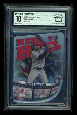 2023 Bowman’s Best Reel to Reel Bryce Harper #RR-22 Baseball Arena Club 10 - Baseball Card Single