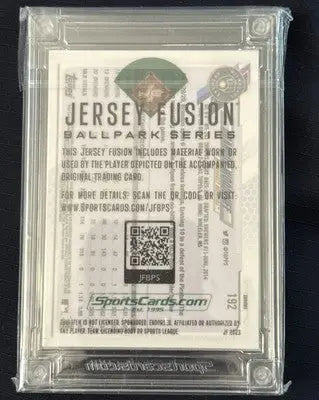 2023 Brandon Woodruff /25 Game Used Patch - Topps Chrome - Jersey Fusion - Baseball Card Single