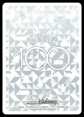 Silver holographic Disney 100th anniversary trading card for Weiss Schwarz Disney collection
