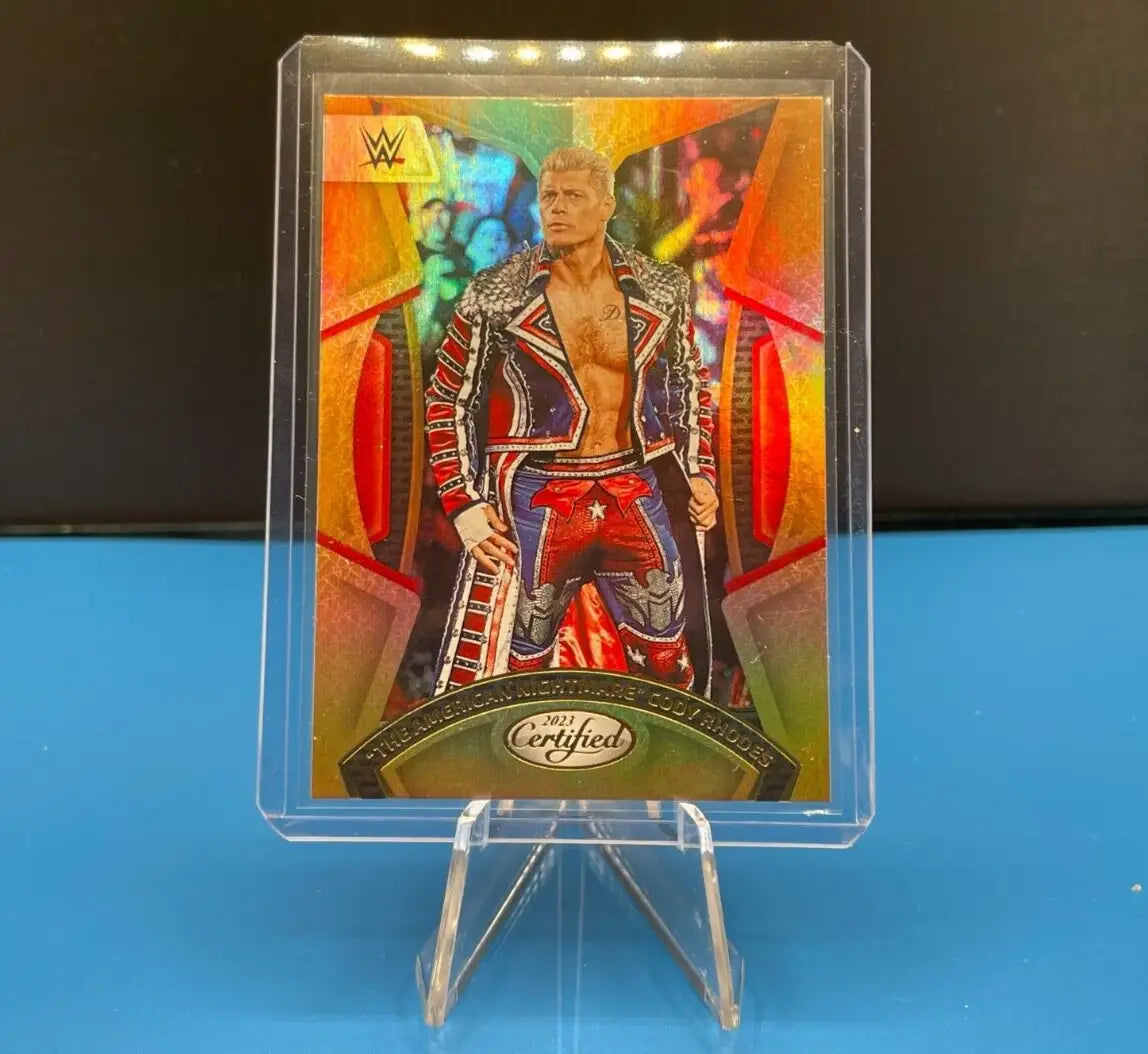 Cody Rhodes WWE trading card featuring the Undisputed WWE Champion 2023 design