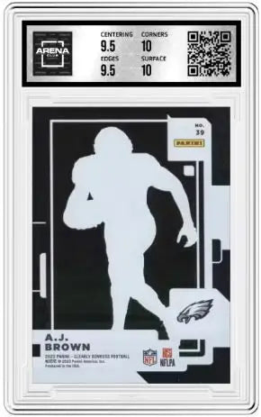 2023 Clearly Donruss AJ Brown #39 Football Arena Club 10 - Football Card Single