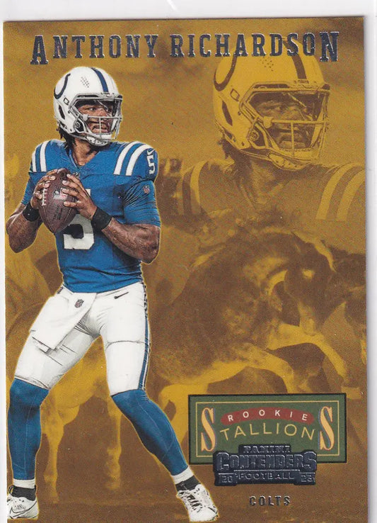 2023 CONTENDERS #2 ANTHONY RICHARDSON ROOKIE STALLIONS- INDIANAPOLIS COLTS - Football Card Single