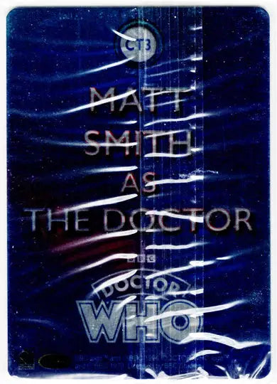 Matt Smith Doctor Who DVD with 2023 Metal Case Topper Card in a collectible metal case