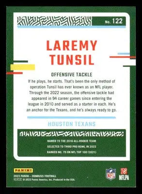 2023 Donruss #122 Laremy Tunsil - Football Card Single