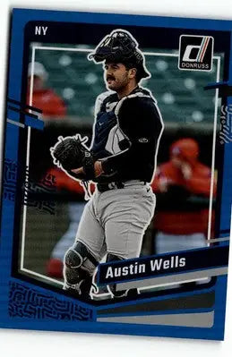 2023 Donruss #139 Austin Wells Holo Blue - Baseball Card Single