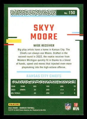 2023 Donruss #150 Skyy Moore - Football Card Single