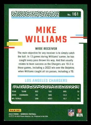 2023 Donruss #161 Mike Williams - Football Card Single