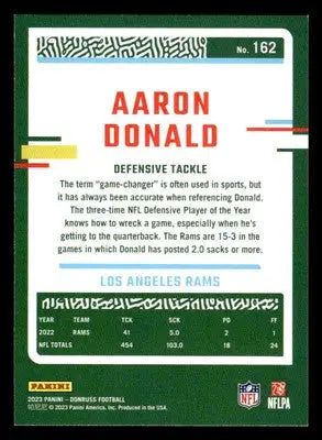2023 Donruss #162 Aaron Donald - Football Card Single