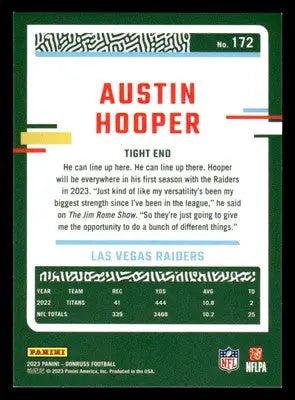 2023 Donruss #172 Austin Hooper - Football Card Single