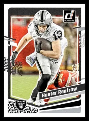 2023 Donruss #175 Hunter Renfrow Jersey Number #/13 - Football Card Single