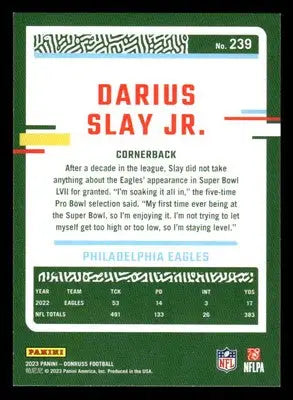 2023 Donruss #239 Darius Slay Jr. - Football Card Single