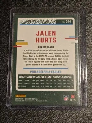 2023 Donruss #244 Jalen Hurts Press Proof Yellow - Football Card Single