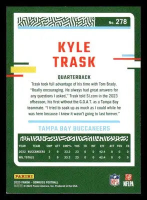 2023 Donruss #278 Kyle Trask - Football Card Single