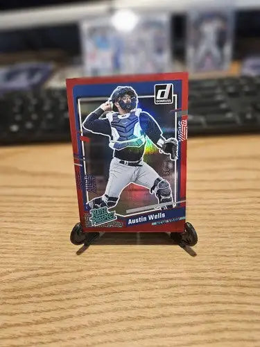 2023 Donruss Baseball Red Foil #/2023 - 83 Austin Wells. (B-61) - Baseball Card Single