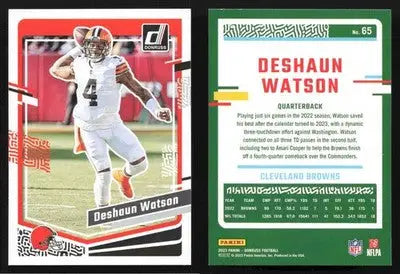 2023 Donruss Football DESHAUN WATSON #65 Cleveland Browns - Football Card Single