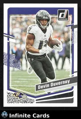 2023 Donruss Football DEVIN DUVERNAY #23 [Base] Baltimore Ravens - Football Card Single