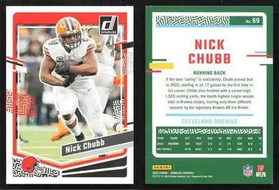 2023 Donruss Football NICK CHUBB #69 Cleveland Browns - Football Card Single