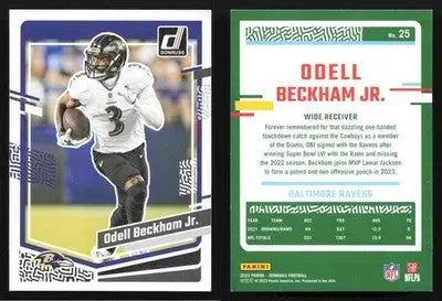 2023 Donruss Football ODELL BECKHAM JR. #25 [Base] Baltimore Ravens - Football Card Single