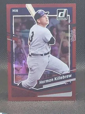 2023 Donruss - Holo Red #186 Harmon Killebrew Mint #507/2023