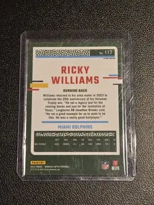 2023 Donruss Optic #117 Ricky Williams Stars - Football Card Single