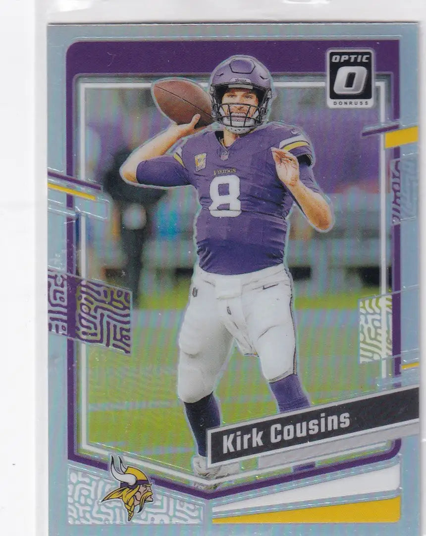 2023 DONRUSS OPTIC #126 KIRK COUSINS SILVER- MINNESOTA VIKINGS