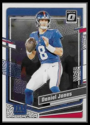 2023 Donruss Optic #141 Daniel Jones NY Giants QB NFL Football Card NM