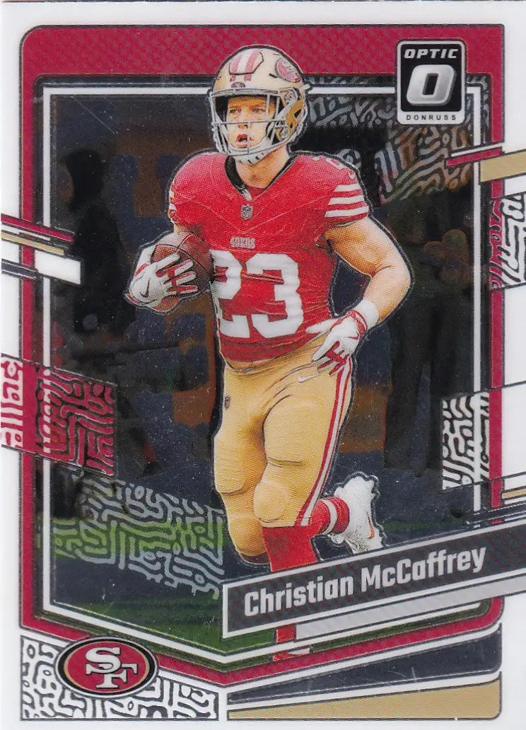2023 DONRUSS OPTIC #169 CHRISTIAN MCCAFFREY- SAN FRANCISCO 49ERS